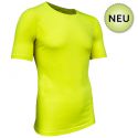 Merinoshirt in stylischem neongelb