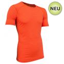 Merinoshirt in stylischem neonrot